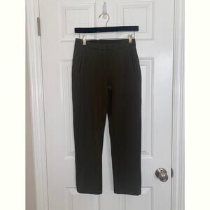Lululemon On The Move Pant Ponte  Dark Olive Athletic Stretch size 2
